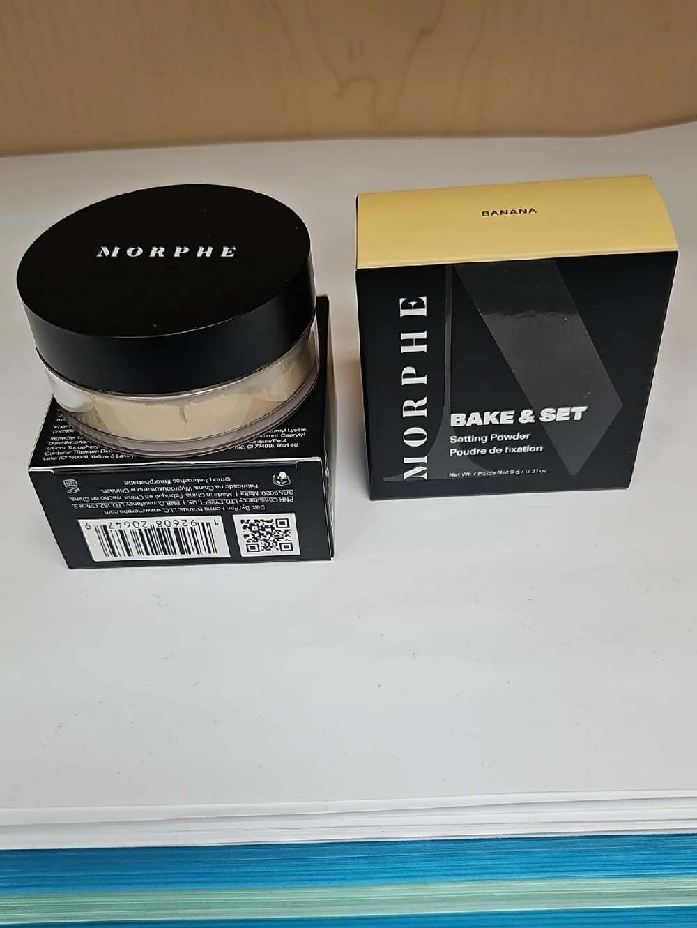 Morphe Bake & Set Powder Banana 9g LoosePowder Semi-Matte Qty2 Bundle New inBox
